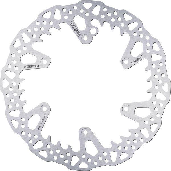 Disco Freno Galfer DF606HW Shark® Rigido Anteriore 260X3Mm Per Gas Mc F, Husaberg Fe Husqvarna Fc Tc Te Ktm Egs Exc Sixdays Racing 125 - 650 Cc-image