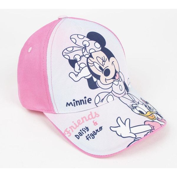 Cappellino Estivo Disney Minnie Mouse - Cappellino Per Bambini Con Stampa E Protezione Uv Rosa-image