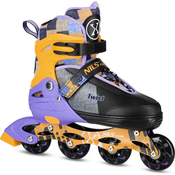 Pattini A Rotelle Nils Extreme NA13810 Giallo-image