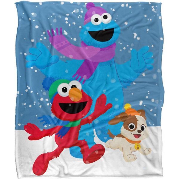 Sesame Street - Coperta "Amici Pelosi"", Neve TV18918 (Taglia Unica) (Colorato)"-image