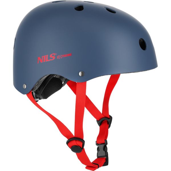 Casco Nils Extreme MTW001-1 Grigio-Rosso-image