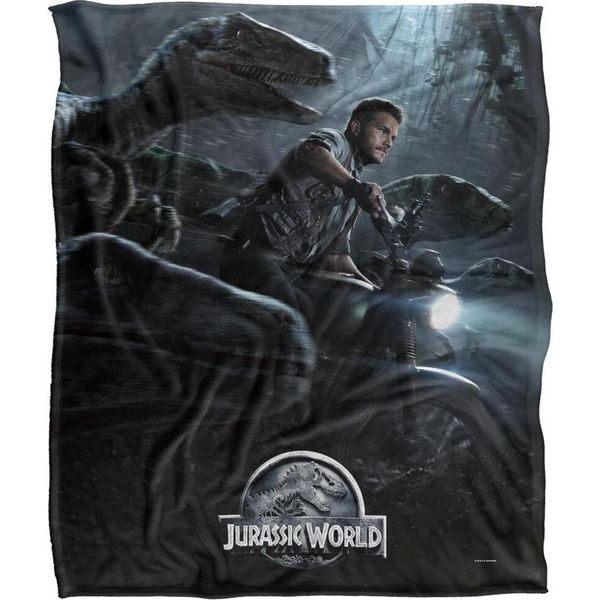 Jurassic World - Coperta, Uccello Da Preda TV19489 (Taglia Unica) (A Colori)-image