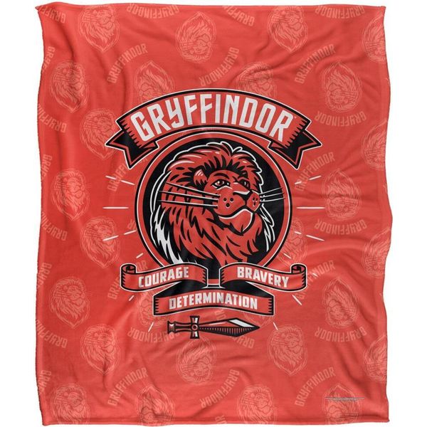 Harry Potter - Coperta "Coraggio, Audacia, Determinazione"", Grifondoro TV19030 (Taglia Unica) (Colorato)"-image