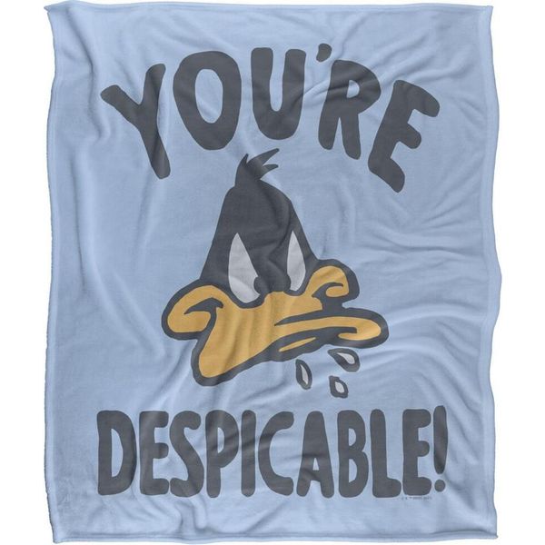 Looney Tunes - Coperta "Sei Spregevole"", Scarabocchio TV18953 (Taglia Unica) (Colorato)"-image