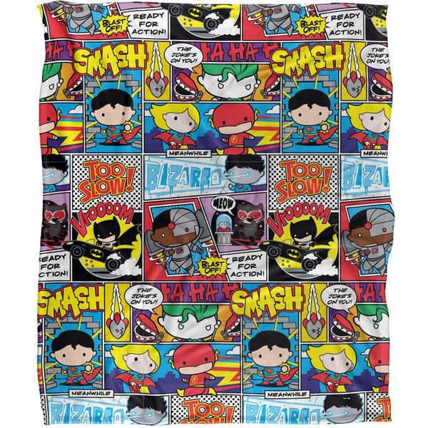 Justice League - Coperta "Chibi"", Collage Di Fumetti TV19046 (Taglia Unica) (Colorato)"-image