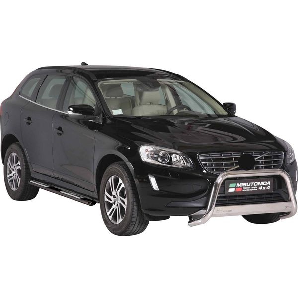 Minigonne Laterali In Acciaio Inox Per Volvo XC60 2014-2017 Nero-image