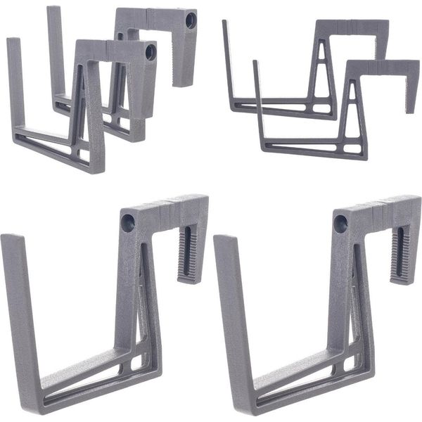 Kadax Portavaso Appendiabiti Da Balcone Gancio Regolabile Set Di 2-image