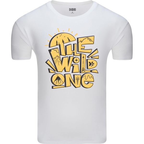 T-Shirt Da Uomo Diarbo Con Stampa Amante Della Natura The Wild One Bianca Taglia L-image