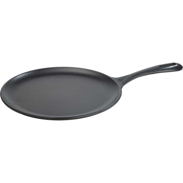 Victoria 34504 Piastra Grill Smaltata In Ghisa Comal Pizza Pan 26Cm Induzione, Fire Grill Nero-image