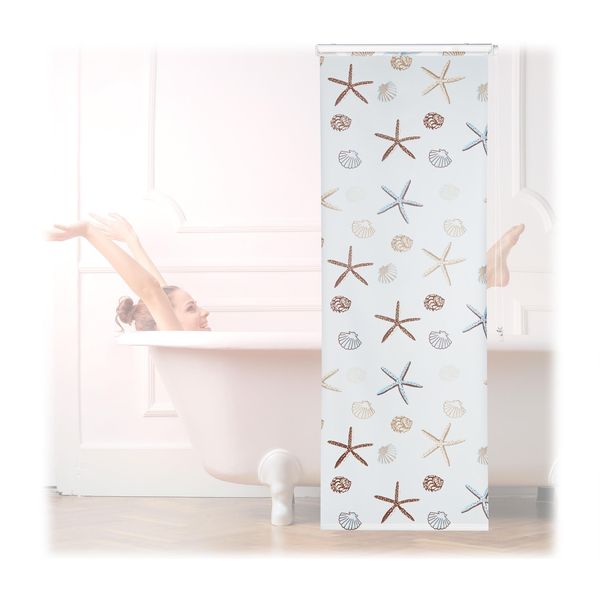 Relaxdays 10026667_1051 Relaxdays Duschrollo Ocean 80,0 X 240,0 Cm-image