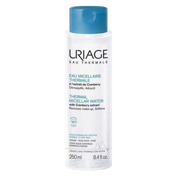 Uriage Acqua Micellare Termale Lozione Micellare Con Estratto Di Mirtillo Rosso Per Pelle Normale E Secca, 250Ml-image