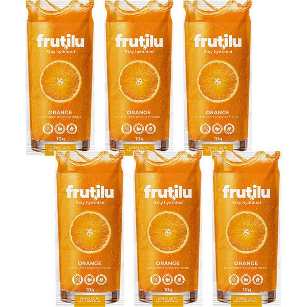 Frutilu Bevanda Istantanea In Polvere All'arancia 6X10G Senza Zucchero Vitamina C-image