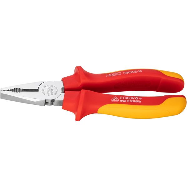 Hazet 1850VDE-33 Pinza Universale ∙ Con Isolamento Protettivo ∙ 180 Mm-image