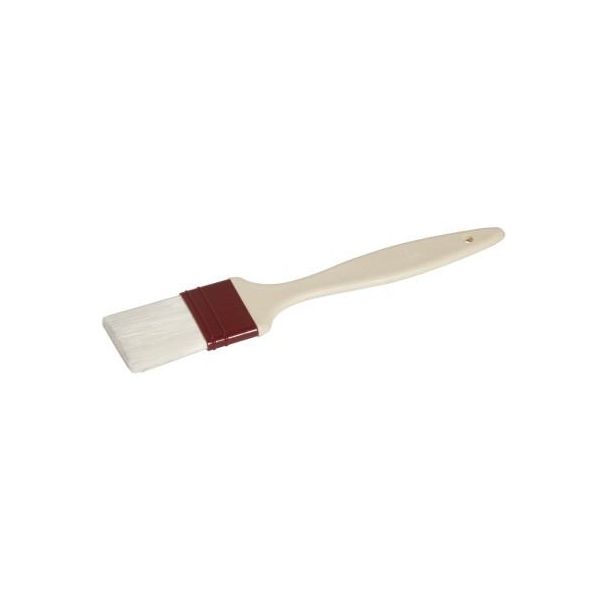Spazzola Per Grassi/Pasticcini Con Manico Saldato In Policarbonato Color Crema, Fusto Rosso Scuro E Setole Lunghe 5 Cm In Poliammide Particolarmente Resistente, Resistente Alla Temperatura Fino A +120°C-image