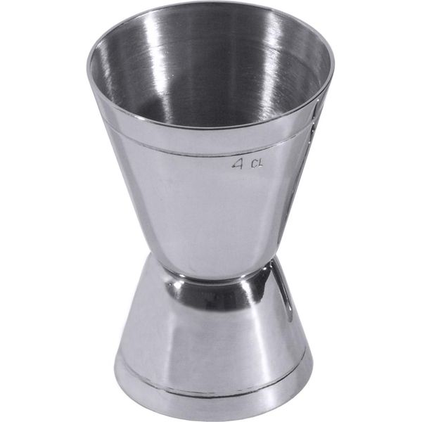 Doppio Misuratore Da Cocktail In Acciaio Inossidabile 18/10, Lucido, Graduato, Di Alta Qualità-image