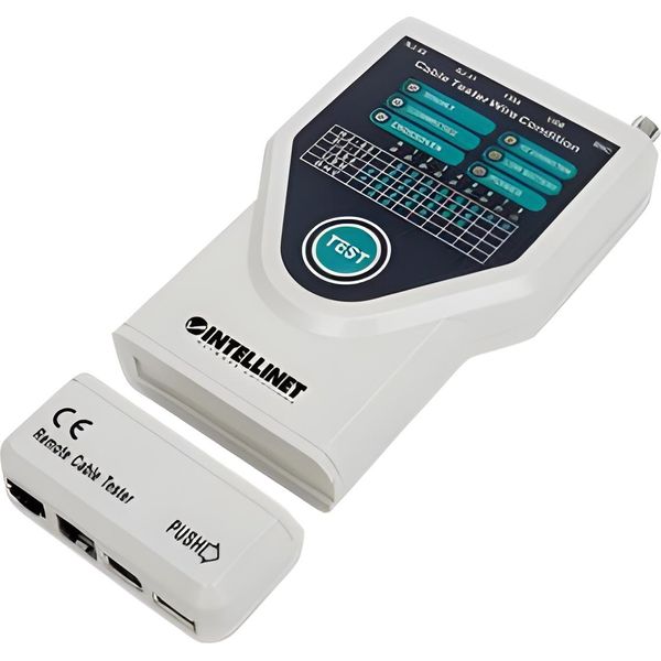 Intellinet 780094 Intellinet Kabeltester 5-In-1 Rj45/Rj11/Usb/Firewire/10Base-image