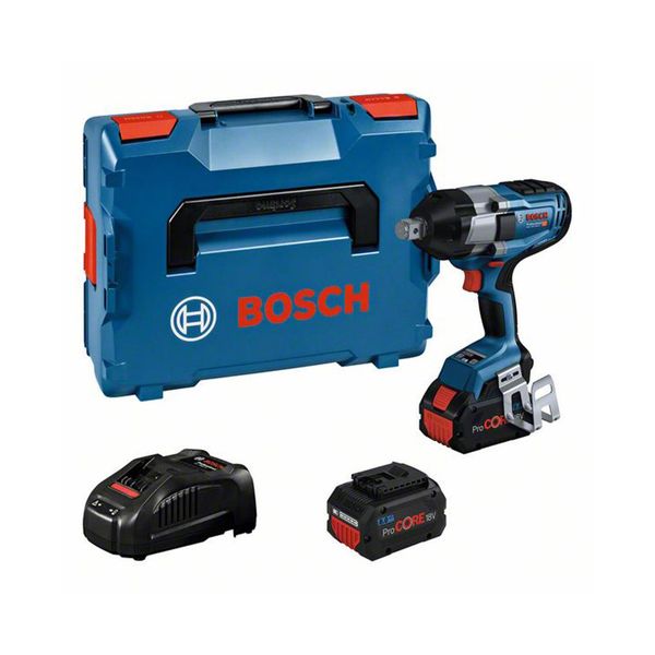 Bosch Professional 06019J8503 Bosch Professional Gds 18V-1050 H Set Di Trapani A Percussione A Batteria 18,0 V, Con 2 Batterie Ricaricabili-image