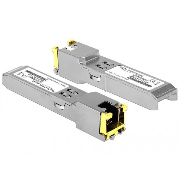 Delock - Modulo Ricetrasmettitore Sfp (Mini-Gbic) - Gige - 10Base-T, 100Base-Tx, 1000Base-T - RJ-45 (86045)-image