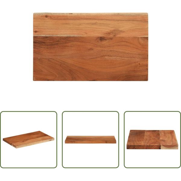 The Living Store Piano D'appoggio 40X20X2,5 Cm Rettangolare In Legno Massiccio Di Acacia-image