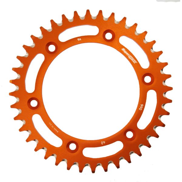 Supersprox Alu-Kettenrad 520 - 40Z (Arancione) RAL-990:40-ORG|ID 125,0 Lk 150,0 6-Loch-image
