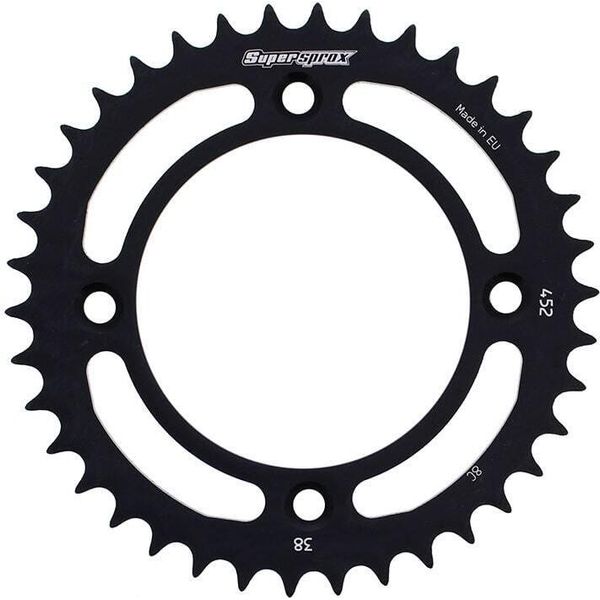 Pignone Supersprox In Alluminio 415 - 38T (Nero) RAL-452:38-BLK|ID 90,0 Lk 110,0 4 Fori-image