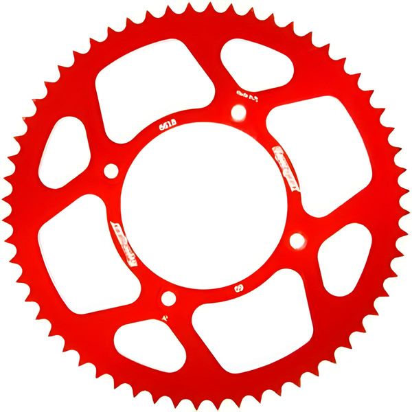 Supersprox Alu-Kettenrad 420 - 60Z (Rot) RAL-6618:60-RED|ID 100,0 Lk 120,0 4-Loch-image