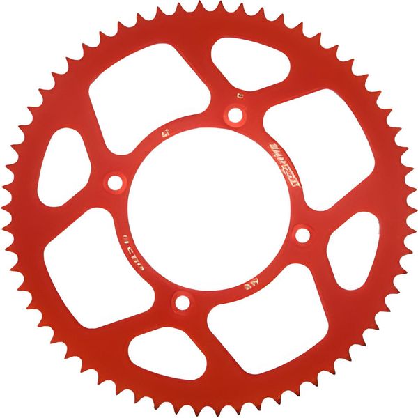 Supersprox Alu-Kettenrad 420 - 62Z (Rot) RAL-6618:62-RED|ID 100,0 Lk 120,0 4-Loch-image