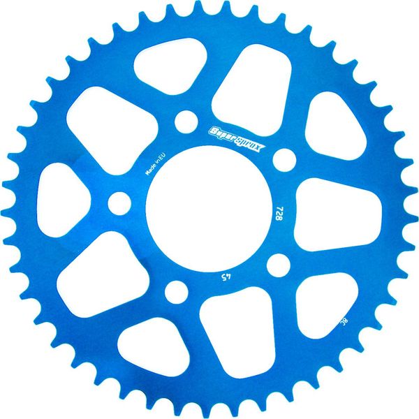 Supersprox Alu-Kettenrad 520 - 45Z (Blau) RAL-728:45-BLU|ID 70,0 Lk 100,0 5-Loch-image