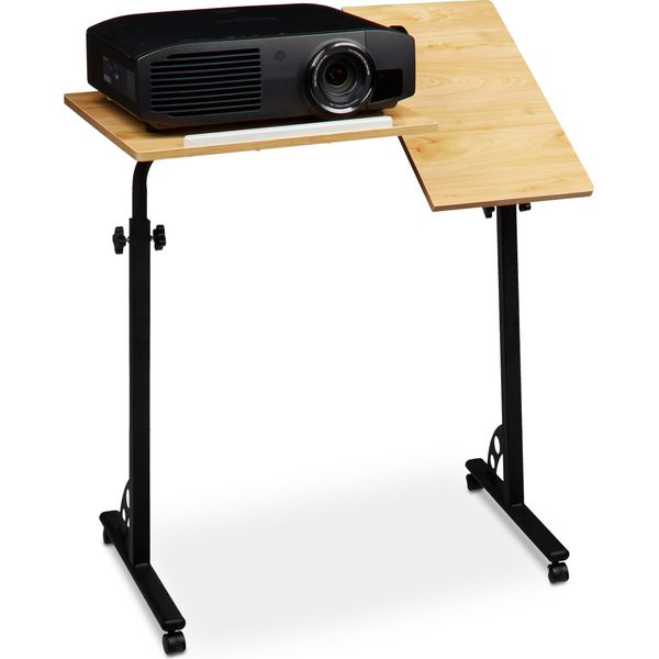 Relaxdays 10020541_48 Relaxdays HöHenverstellbarer Pc-Tisch Braun 80,0 X 50,0 X 75,0 - 110,0 Cm-image