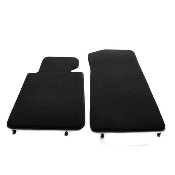 Tappetini Per Serie 3 Bmw E46 M3 Tappetini Auto Premium Velours Nero 2 Pezzi Anteriore Qualità Originale-image