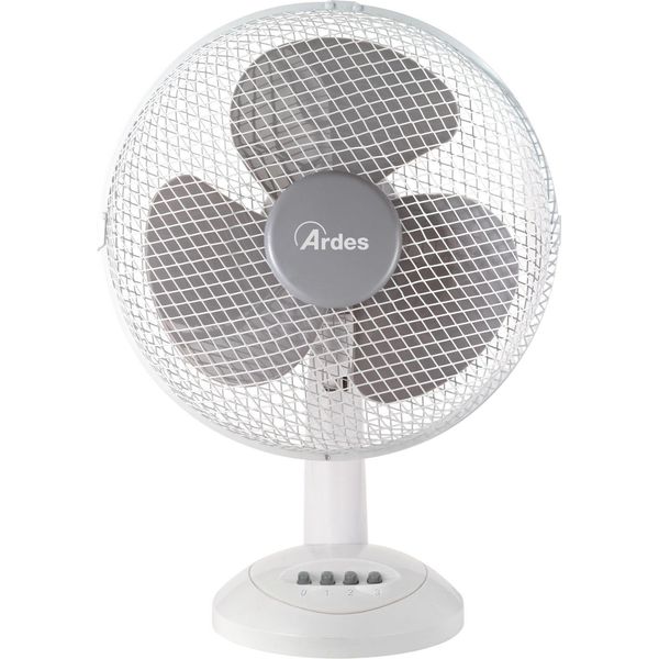 Ardes Ventilatore Da Tavolo AR5BR30 30Cm 40W Oscillante Grigio E Bianco 3 Velocità-image