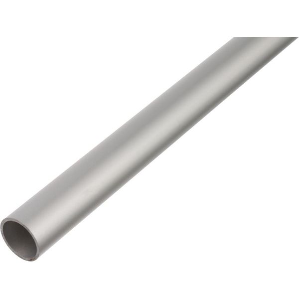 Alberts 471767 Tubo Rotondo, Alluminio, Anodizzato Argento, 1000 X 30 X 2 Mm-image