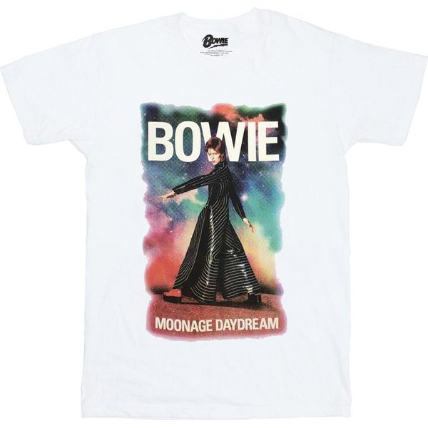 David Bowie - Maglietta "Moonage Daydream"" Da Donna RO10347 (M) (Bianco)"-image