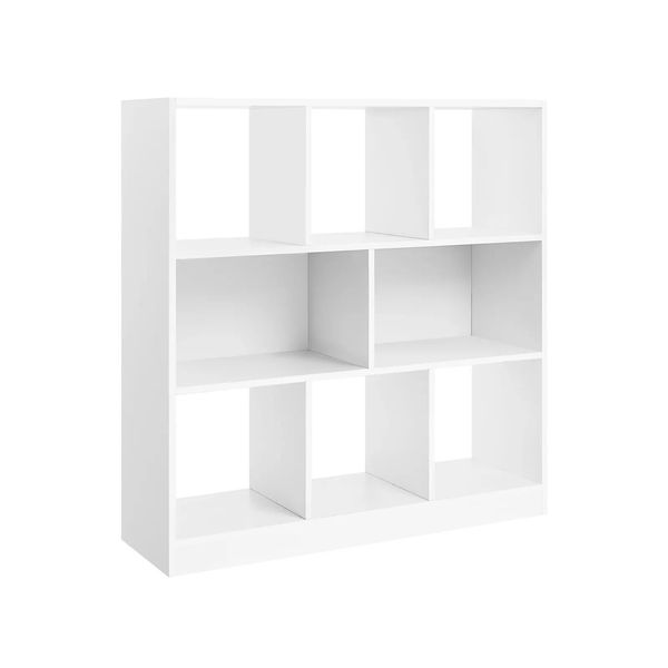 In And Outdoormatch Libreria Everardo - 8 Scomparti - Bianco - Libreria - Soggiorno, Camera Da Letto E Camera Dei Bambini - Legno - Mdf-image