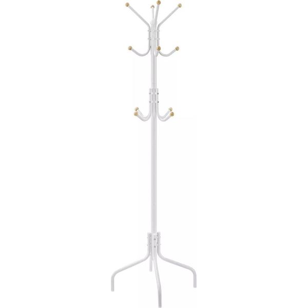 In And Outdoormatch Appendiabiti In Metallo Mitchell - 12 Ganci - Look Moderno - 180 Cm - Bianco-image