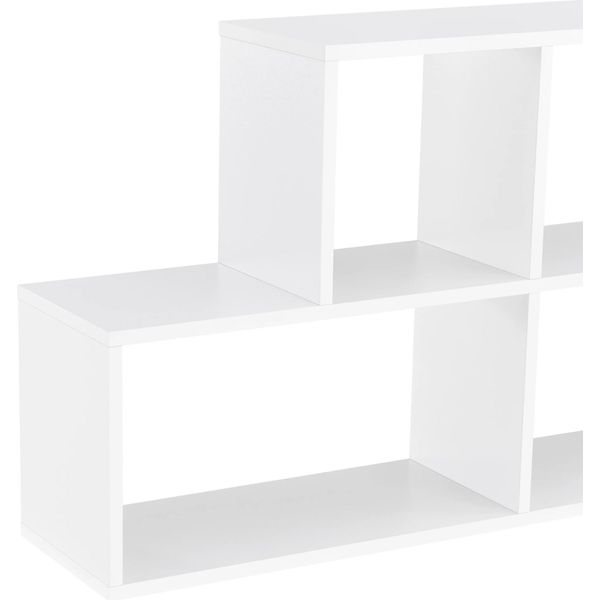 In And Outdoormatch Kariane - Con 4 Scomparti - 100X19.5X53 Cm - Bianco - Design Moderno-image