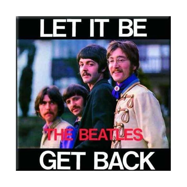 The Beatles - Magnete Da Frigo "Let It Be/Get Back"" RO11171 (Taglia Unica) (Colorato)"-image