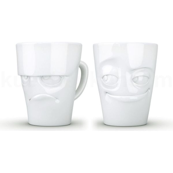 Tazza Tv Tazza Da Caffè 81.82 Tazza Brontolo + Birichino Bianco-image