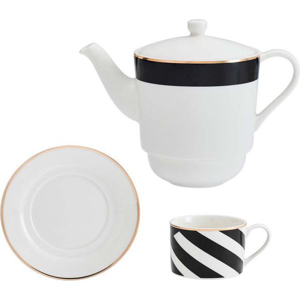 Mikasa Menaje Luxury Decorative Tea Set Mug Bianco Bianco Taglia Unica-image