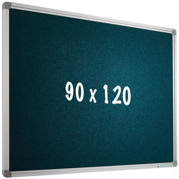 Bacheca Camira In Tessuto Pro Kelley - Struttura In Alluminio - Montaggio Facile - Puntine - Bacheca - 90X120Cm-image
