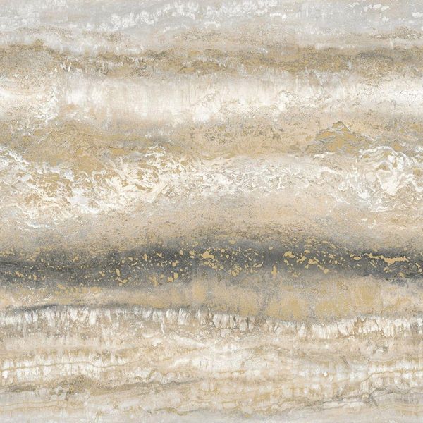 Muriva - Carta Da Parati "Semper"", Marmorizzata AG2316 (10 M X 53 Cm) (Oro)"-image