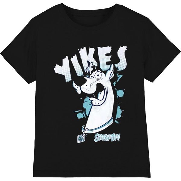 Scooby Doo - Maglietta "Yikes"" Per Uomo/Donna Unisex RO10902 (M) (Nero/Blu)"-image