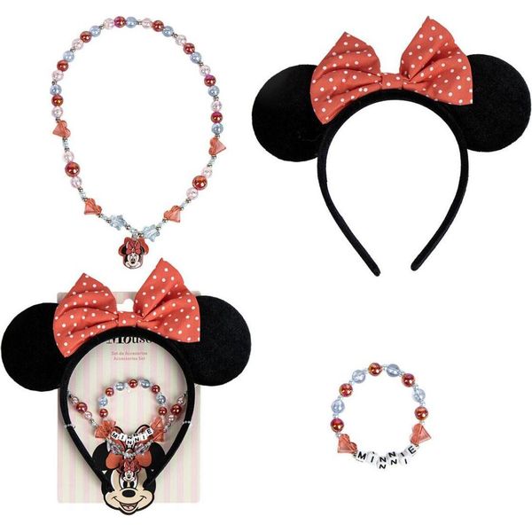 Set Di Gioielli Per Bambini Disney Minnie - Braccialetto, Collana E Anello Di Grande Effetto-image