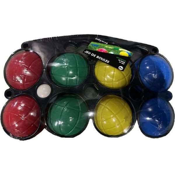 Set Da Bocce Jollystar - 8 Palle + Palla Bersaglio - Divertimento All'aperto-image