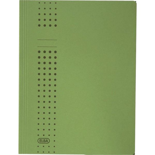 Elba Chic-Sammelmappe Aus Karton, A4, GrüN Mit 3 Einschlagklappen - 25 StüCk (31477 Gn)-image