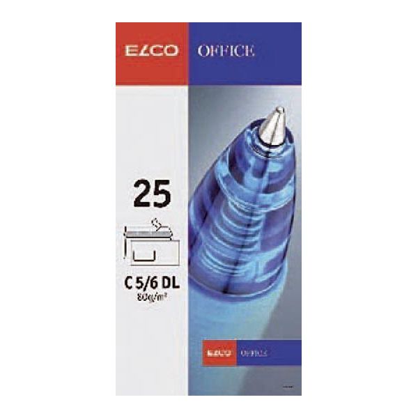 Elco 74465.12 Busta Office C5/6DL Bianco Brillante Adesiva Con Finestra 80 G/M² 25 Pezzi-image