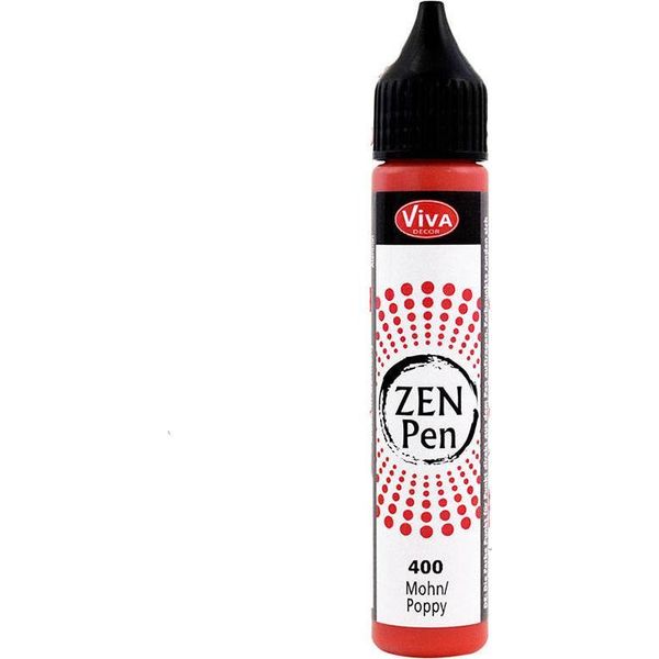 Zen Pen Dot Colour Con Applicatore - Viva Decor - Rosso Papavero-image