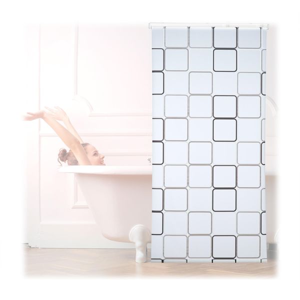 Relaxdays 10026666_1050 Relaxdays Duschrollo Square 100,0 X 240,0 Cm-image