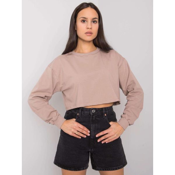 Felpa Basic Feel Good Donna Elgin Beige Scuro S/M-image