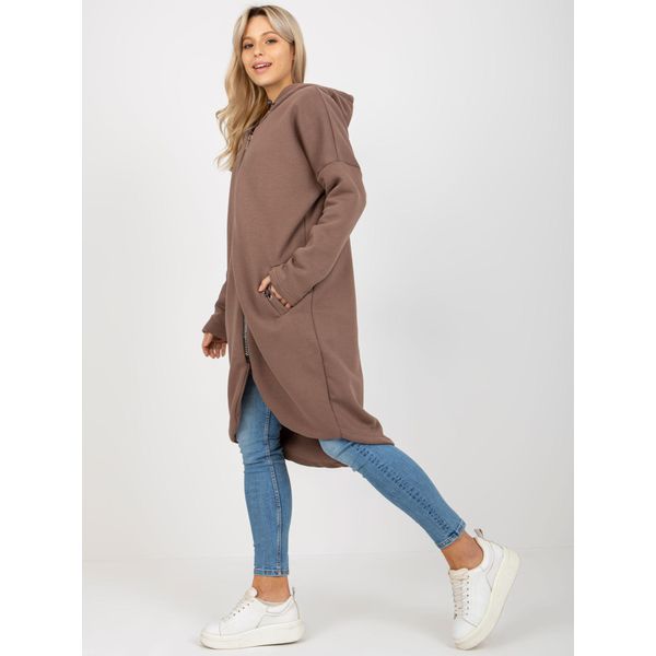 Rue Paris Felpa Lunga Donna Teivance Marrone L/Xl-image